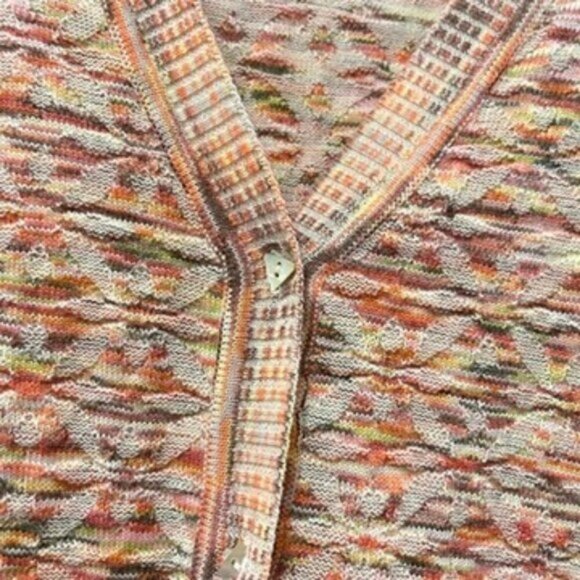 Vintage Camela Wool Knit Sunset Cardigan Pink – S/M - Picture 5 of 11